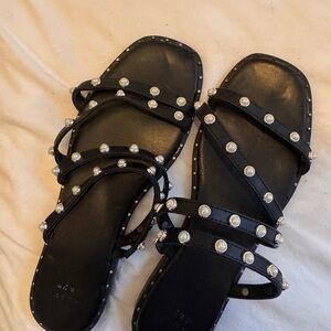 Target Black Studded Sandals